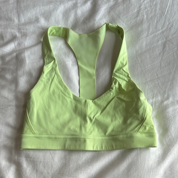 LULULEMON Lime Green Sports Bra - Picture 1 of 2
